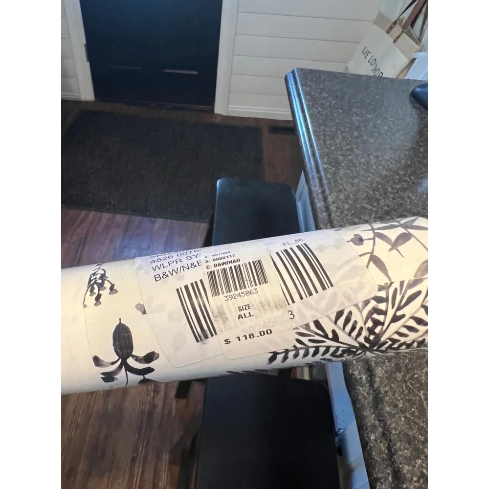New Anthropologie Sylvana Black & White Wallpaper